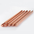 5/8" Solid Copper Bonded Steel Earth Rod copper bond clad ground rods 16mm for earthing system lightning protection